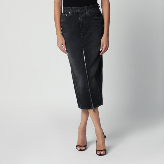 26FW 하이쿠레 롱 스커트 HEW08116DF119CO Black