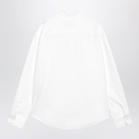 26FW 아미 스몰 하트 로고 박시 자수 셔츠 HSH822CO0031 White - AMI
