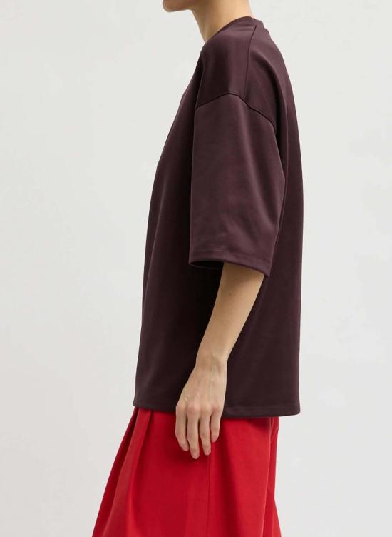  티비 반팔 티셔츠 T000AK7741 BROWN - TIBI