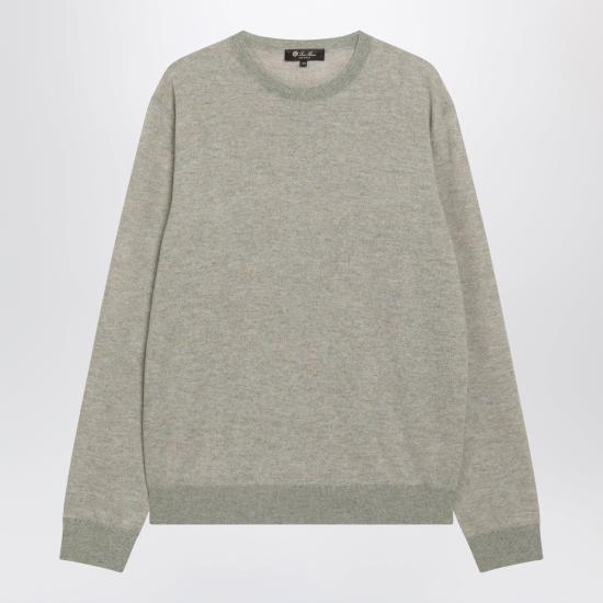 26FW 로로피아나 긴팔 티셔츠 FRM1386WS Green