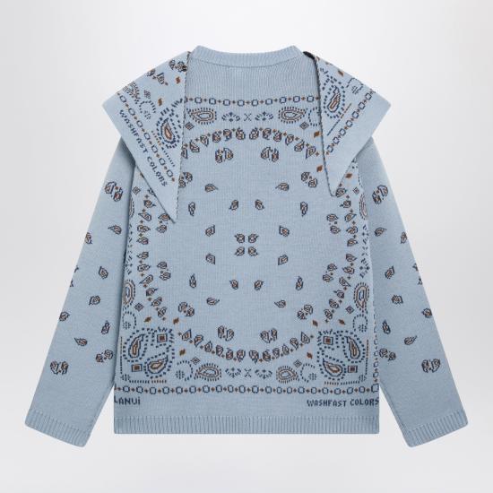 26FW 알라누이 긴팔 티셔츠 LWHE075E26KNI001 Light blue - ALANUI