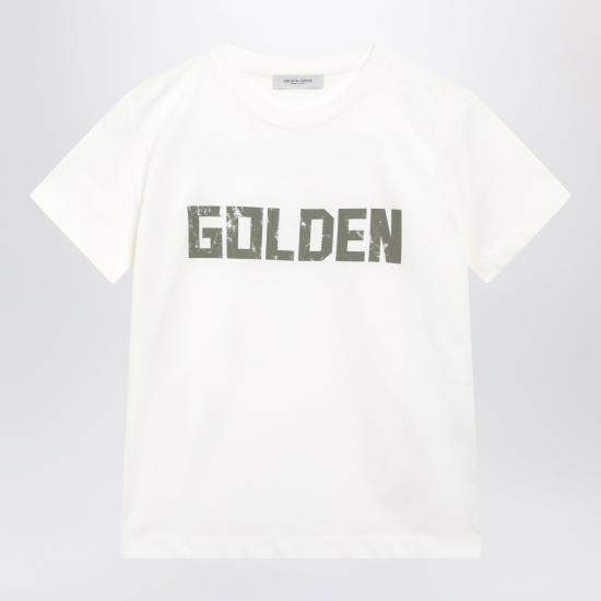 26FW [키즈] 골든구스 티셔츠 GKP02441P002688 White