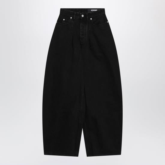 26FW 자크뮈스 더 오발로 드 님 데님 팬츠 PAW00609AD00039 Black
