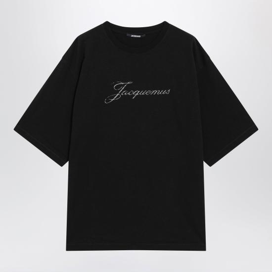 26FW 자크뮈스 로고 프린트 장식 티셔츠 TSM00639AJ00289 Black
