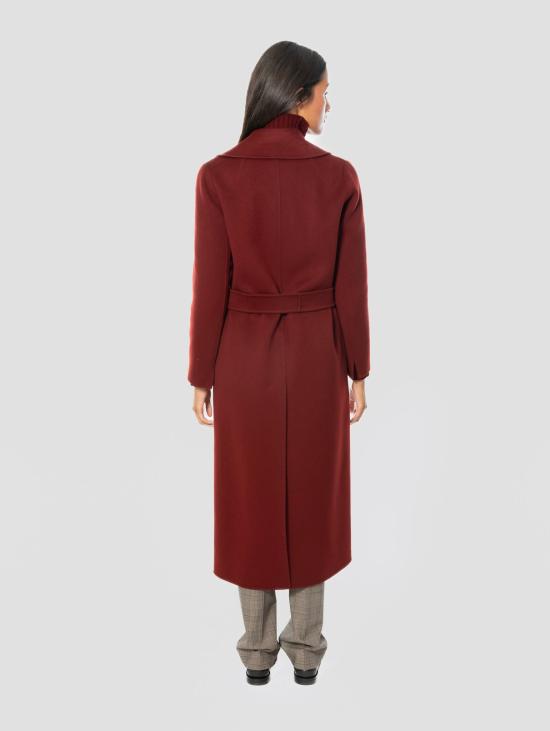 26FW 막스마라 코트 카포토 룽고 아 베스타글리아 폴도 보르도 - MAX MARA