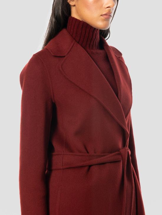 26FW 막스마라 코트 카포토 룽고 아 베스타글리아 폴도 보르도 - MAX MARA