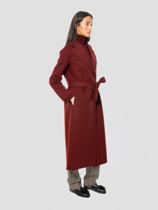 26FW 막스마라 코트 카포토 룽고 아 베스타글리아 폴도 보르도 - MAX MARA