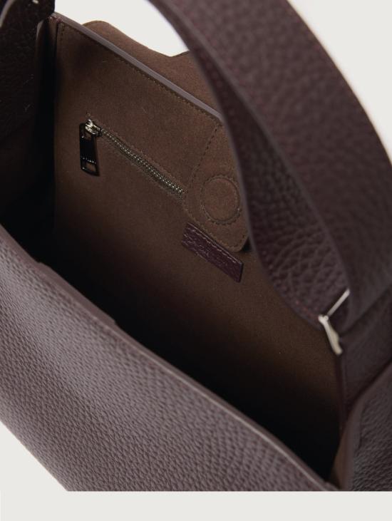 26FW 오르치아니 토트백 Borsa Sveva a Mano Media 부르고뉴 - ORCIANI