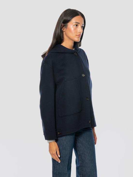 26FW 막스마라 자켓 카포토 코르토 콘 카푸치오 블루 - MAX MARA