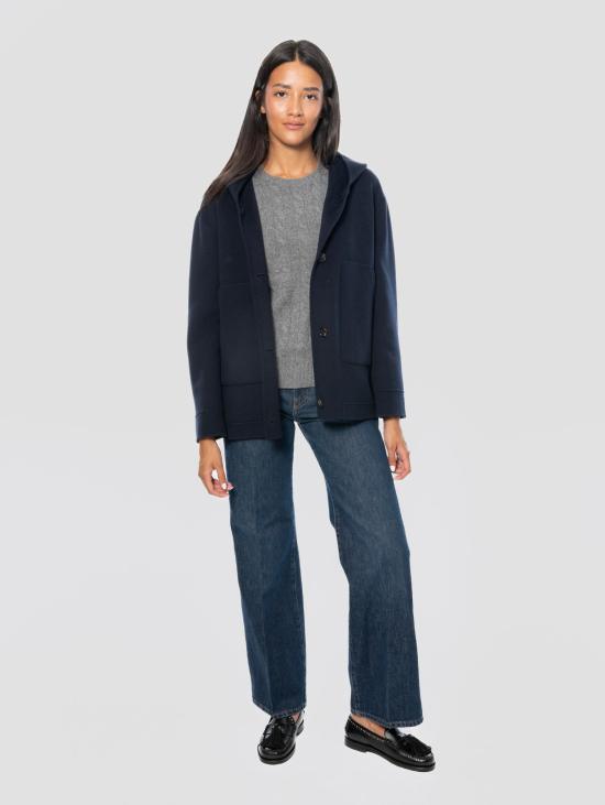 26FW 막스마라 자켓 카포토 코르토 콘 카푸치오 블루 - MAX MARA