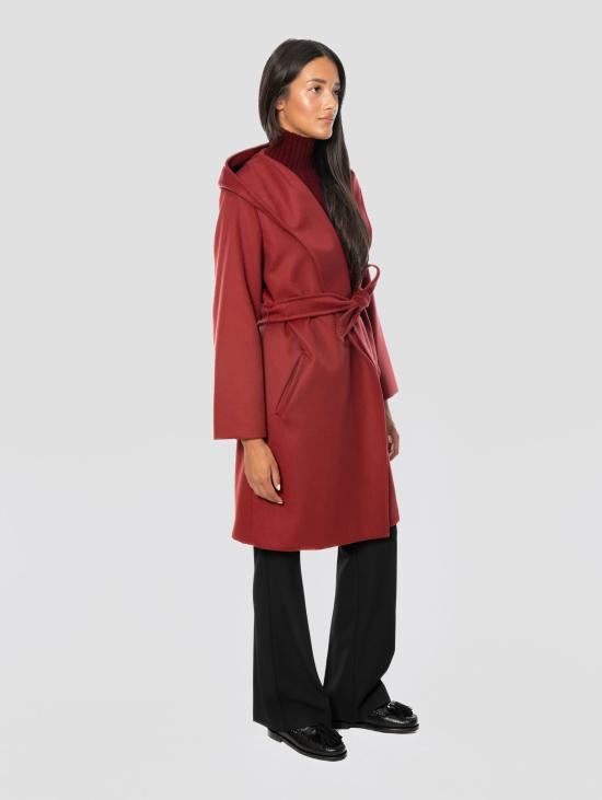 26FW 막스마라 코트 카포토 아 베스타글리아 콘 카푸치오 보르도 - MAX MARA