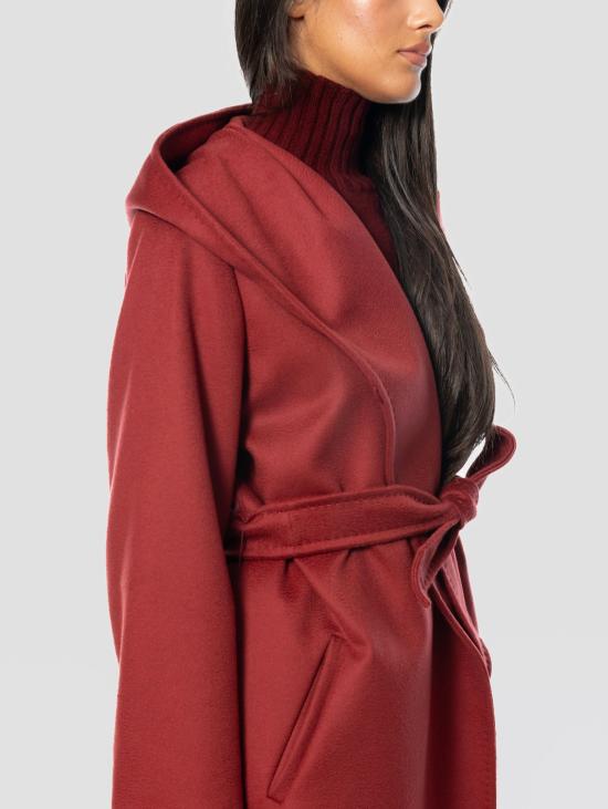 26FW 막스마라 코트 카포토 아 베스타글리아 콘 카푸치오 보르도 - MAX MARA