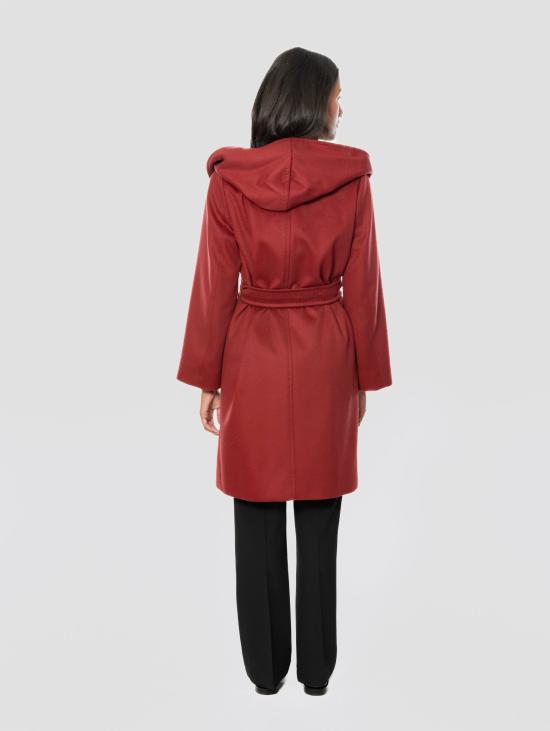 26FW 막스마라 코트 카포토 아 베스타글리아 콘 카푸치오 보르도 - MAX MARA