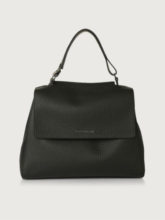 26FW 오르치아니 토트백 Borsa Sveva a Mano Media Nero