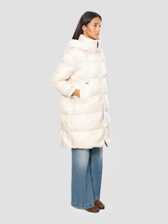 26FW 막스마라 롱패딩 피우미노 임보티토 미디 콘 카푸치오 바닐리아 - MAX MARA