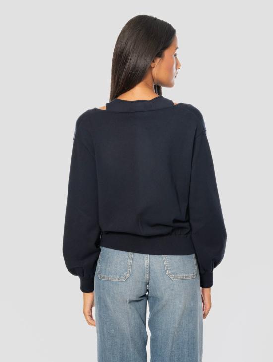 26FW 막스마라 스웨터 Maglia Blu의 Coordinato Maglia a V e 탑 스마니카토 - MAX MARA