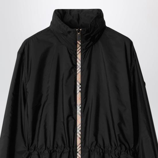 26FW 버버리 숏 나일론 파카 8110309166468 Black - BURBERRY