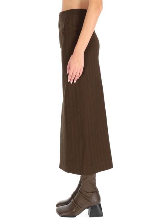 25FW 우마 왕 롱 스커트 UW2026 UW600 Brown - UMA WANG