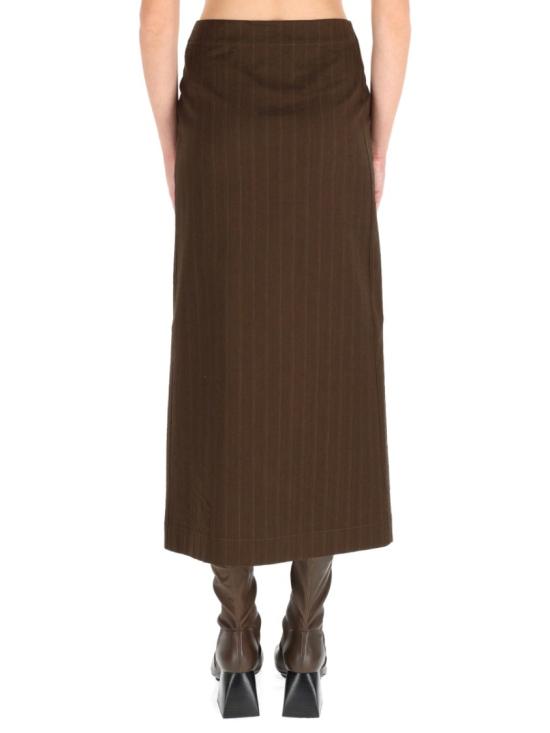 25FW 우마 왕 롱 스커트 UW2026 UW600 Brown - UMA WANG