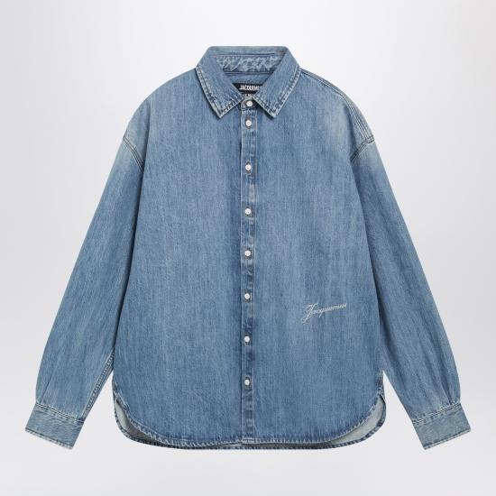 26FW 자크뮈스 시몽 드 님 데님 셔츠 SHM00545AD00017 Blue