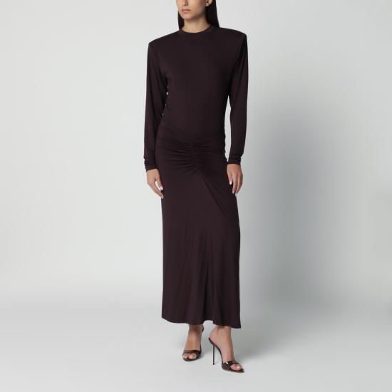 26FW 안다마네 롱 원피스 T200178ATJV053 Burgundy
