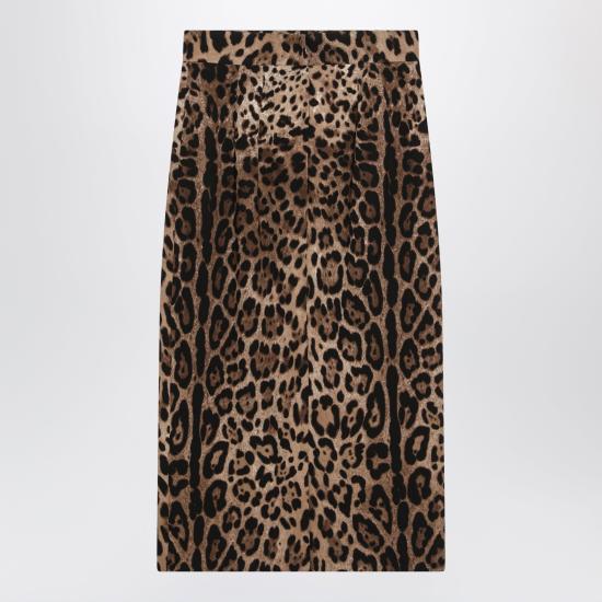 26FW 돌체앤가바나 미디 스커트 F4B6UTFSRKY Brown - DOLCE & GABBANA