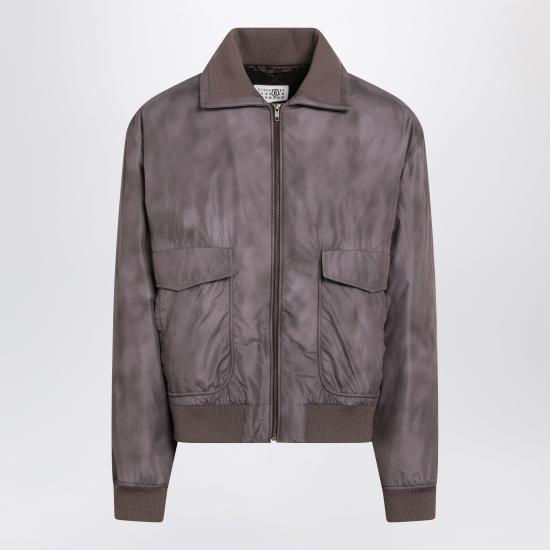 26FW MM6 메종마르지엘라 가죽 자켓 SH0AM0093M36008 Brown
