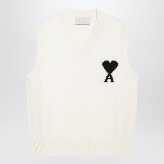 26FW 아미 니트 베스트 UKS902018 White