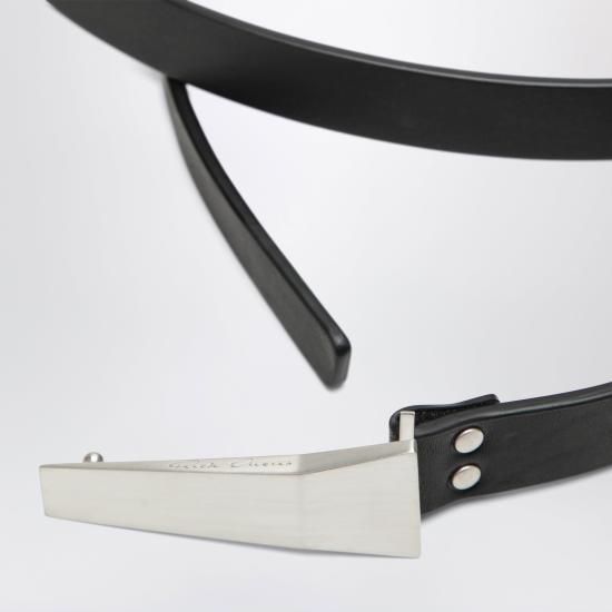 26FW 릭 오웬스 가죽 벨트 RA02F0988LGE Black - RICK OWENS
