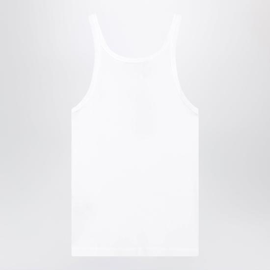 26FW 돌체앤가바나 로고 프린트 코튼 탱크 탑 G8PA8TG7P3I White - DOLCE & GABBANA