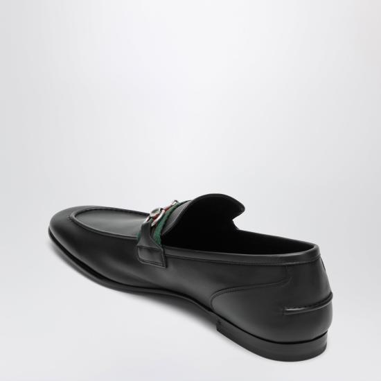 26FW 구찌 코모 홀스빗 레더 로퍼 874936AAGSM Black - GUCCI