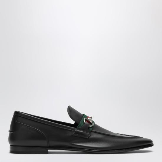 26FW 구찌 코모 홀스빗 레더 로퍼 874936AAGSM Black