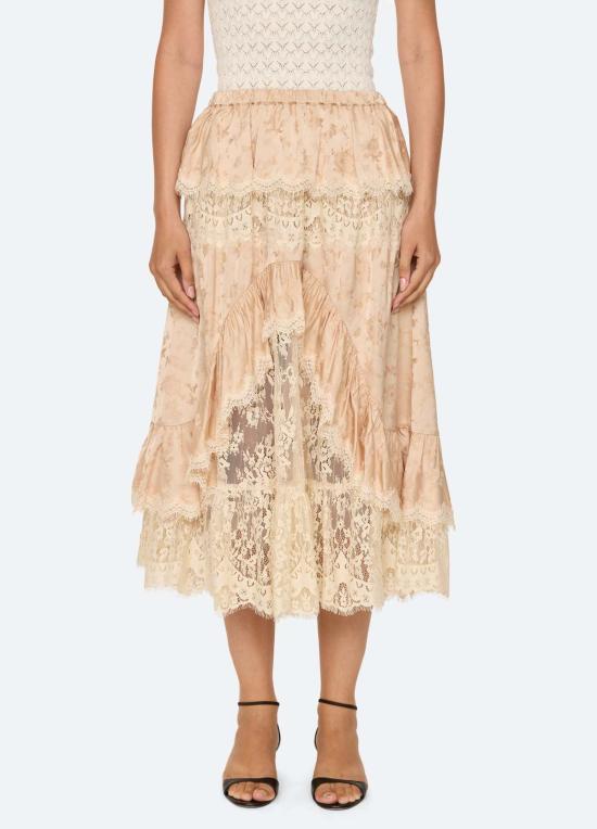  씨뉴욕 롱 스커트 AW26 139 NUDE
