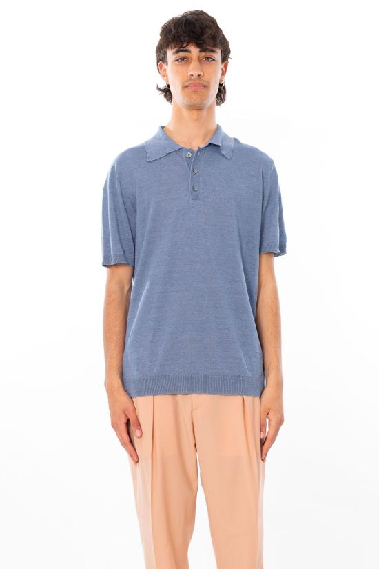 26SS 다니엘피에솔리 폴로 티셔츠 490 0022 Turquoise