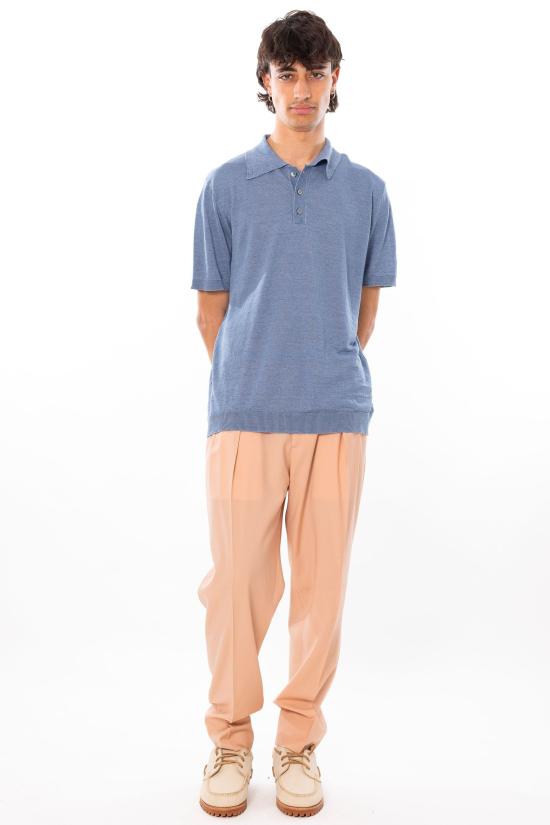 26SS 다니엘피에솔리 폴로 티셔츠 490 0022 Turquoise - DANIELE FIESOLI
