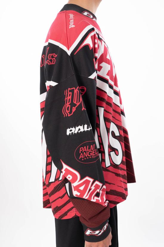 26SS 팜앤젤스 긴팔 티셔츠 PMAB05IS26JER001 RED - PALM ANGELS