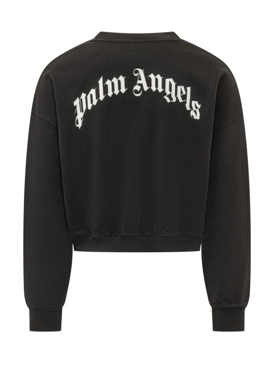 26FW 팜앤젤스 긴팔 티셔츠 PAWBA03F26FL01 100A BLACK CREAM - PALM ANGELS