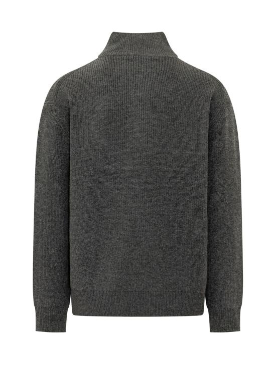 26FW JW앤더슨 집업 니트 KW1481YN0542 925 STEEL - JW ANDERSON
