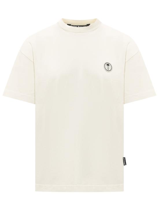 26FW 팜앤젤스 반팔 티셔츠 PAMAA01F26JR02 0303 OFF WHITE