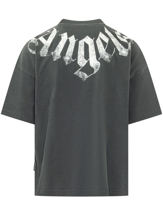 26FW 팜앤젤스 반팔 티셔츠 PAMAA03F26JR01 1003 BLACK OFF WHITE - PALM ANGELS