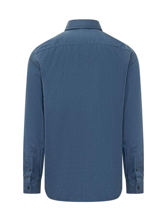 26FW 브루넬로 쿠치넬리 긴팔 셔츠 MY6370627 C018 OCEAN BLUE - BRUNELLO CUCINELLI