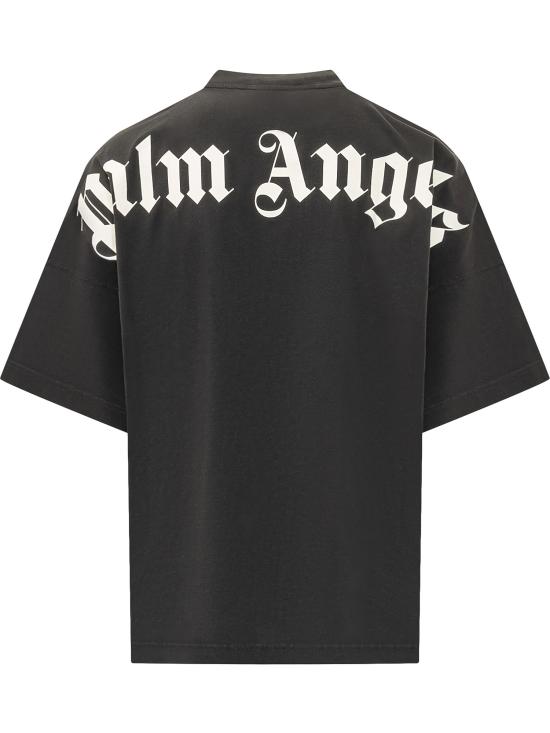 26FW 팜앤젤스 반팔 티셔츠 PAMAA05F26JR02 1003 BLACK OFF WHITE - PALM ANGELS