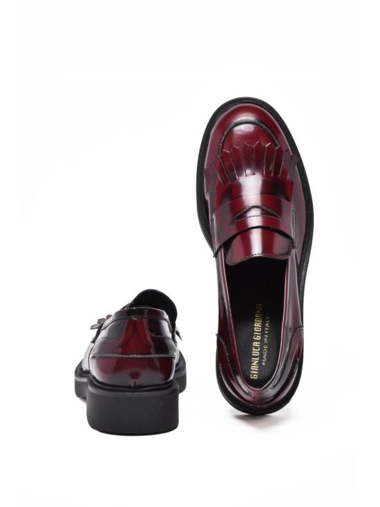 25FW Gianluca Giordano 로퍼 레드 러버 프린지 로퍼 - GIANLUCA GIORDANO