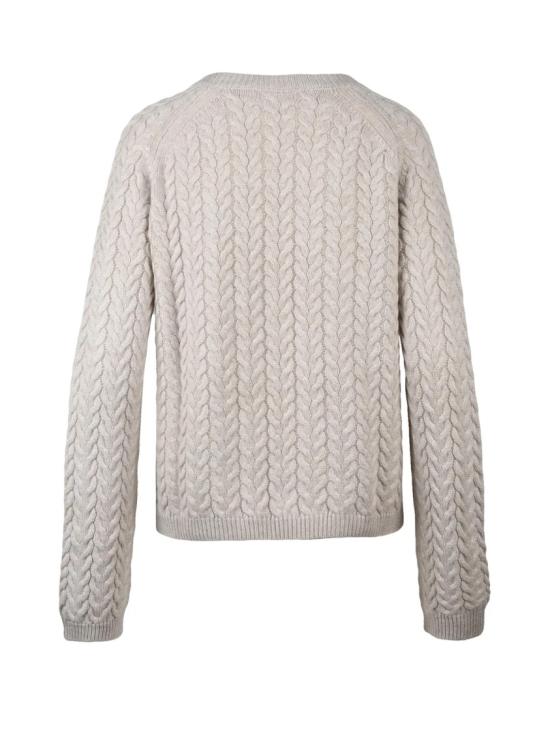25FW 막스마라 스웨터 의 텍스처 케이블 니트 크루넥 스웨터 - MAX MARA