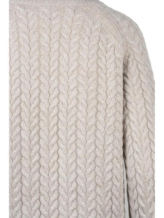 25FW 막스마라 스웨터 의 텍스처 케이블 니트 크루넥 스웨터 - MAX MARA