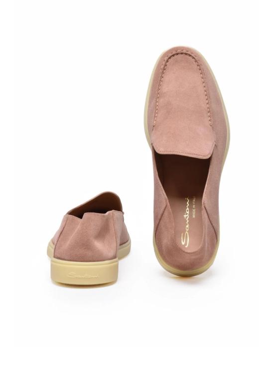 25FW 산토니 로퍼 앤티크 로즈 스웨이드 슬립온 로퍼 - SANTONI