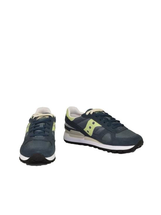  써코니 스니커즈 블루 가죽 혼방 배색 - SAUCONY