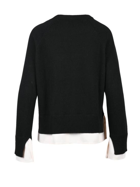 25FW Icona 스웨터 크루넥 스웨터에 맞춤형 셔츠 디테일이 더해진 디자인 - OTHER BRANDS