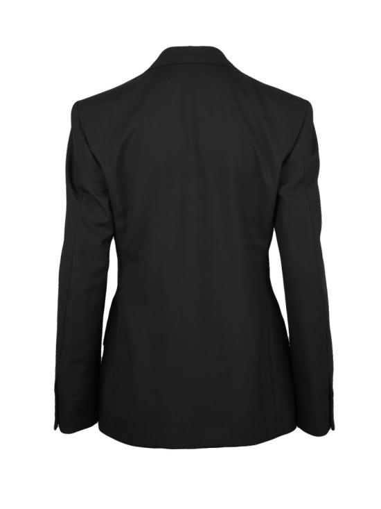 25FW 발렌시아가 수트 자켓 블랙 코튼 슬림핏 블레이저 - BALENCIAGA