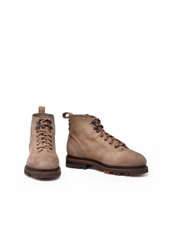 25FW 산토니 부츠 브라운 누벅 레이스업 - SANTONI